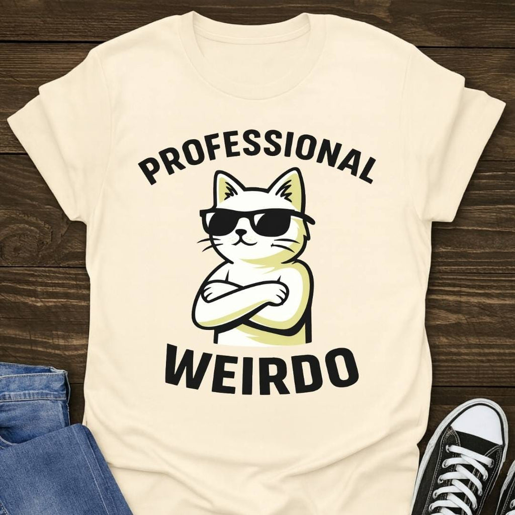 Professional Weirdo Slogan T-shirt