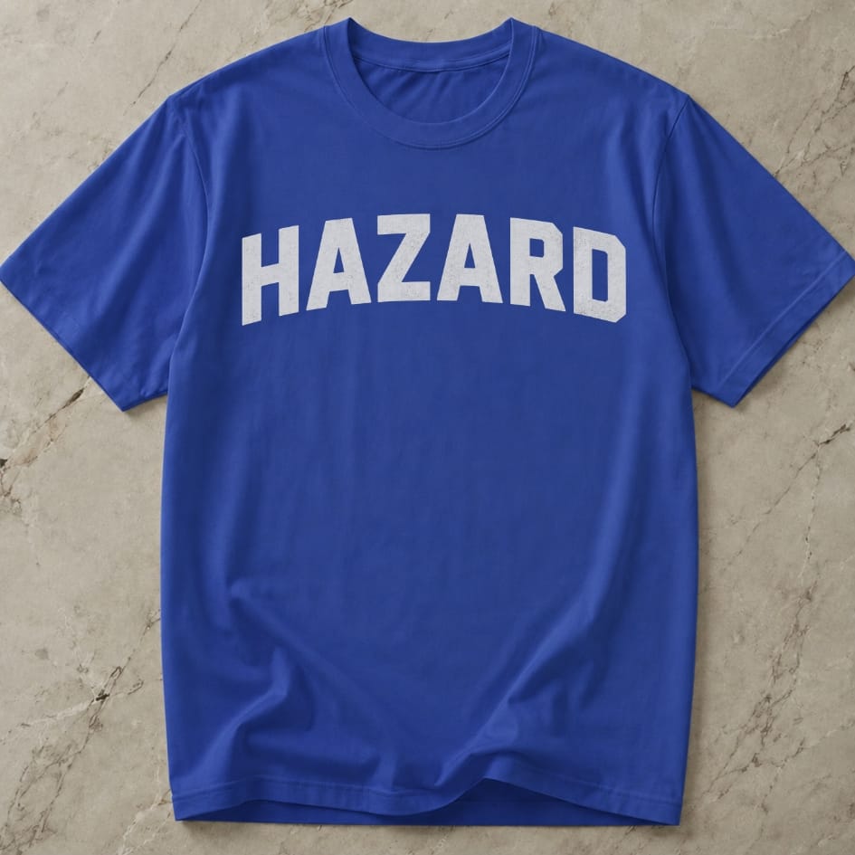 Hazard White Design T-shirt