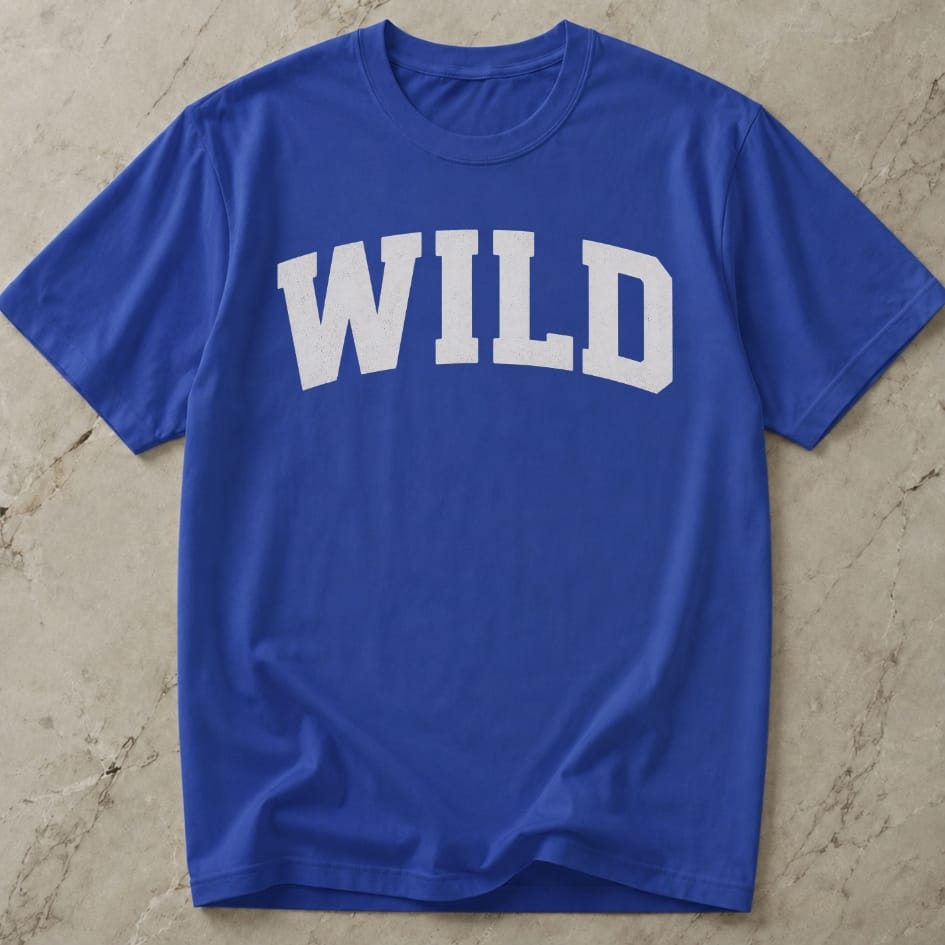 Wild White Design T-shirt