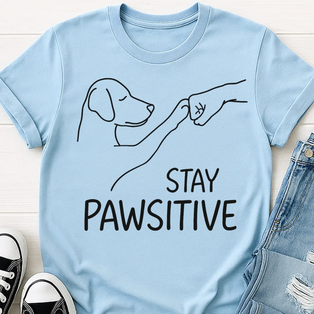 Stay Pawsitive Dog Tee