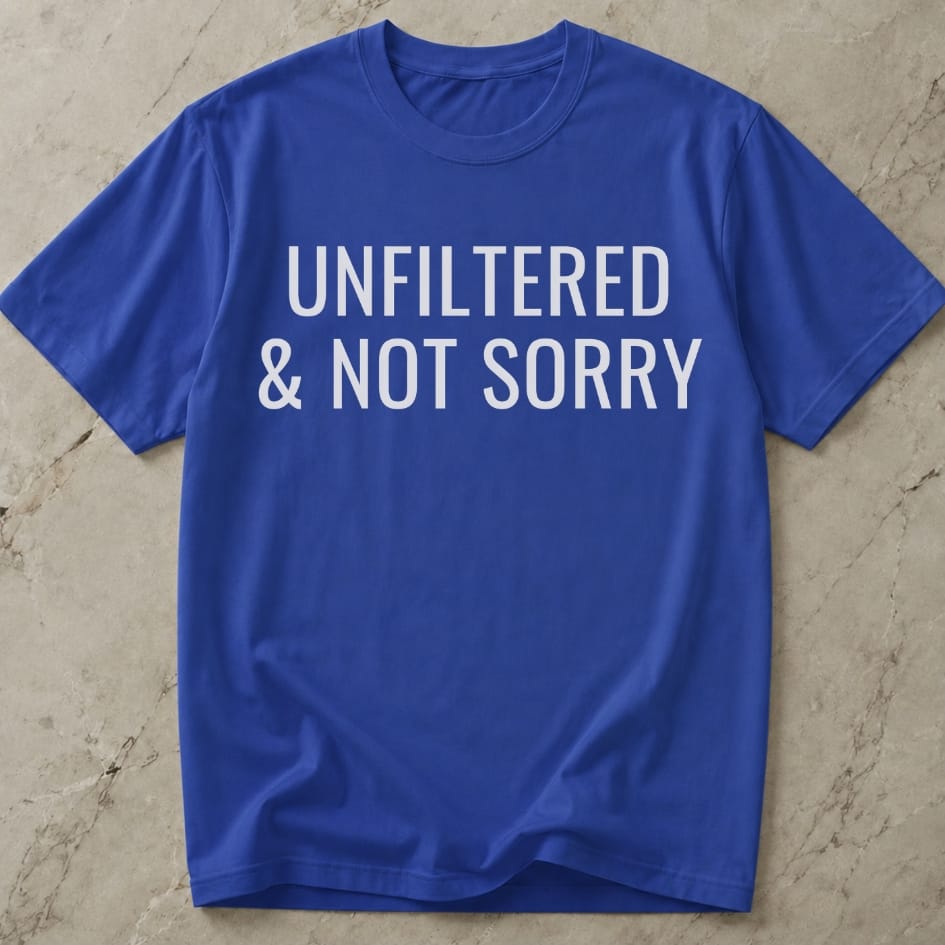 Unfiltered & Not Sorry T-shirt