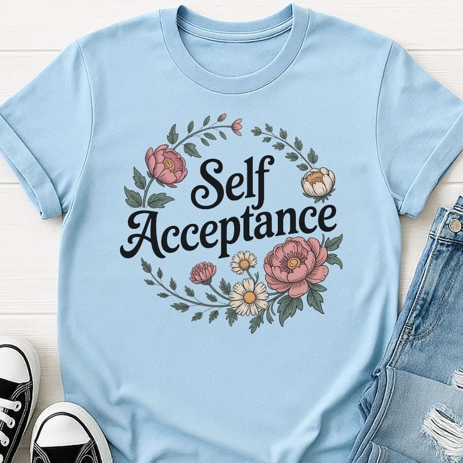 Self Acceptance Flower Tee