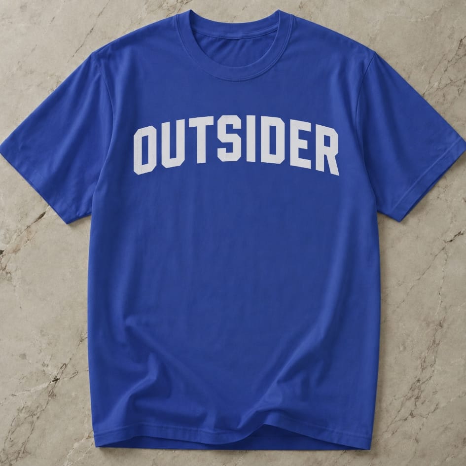 Outsider White Design T-shirt