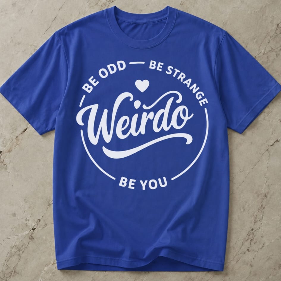 Be You Weirdo Slogan T-shirt