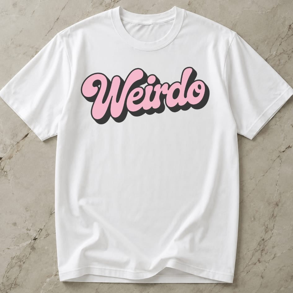 Weirdo Pink Design Tee