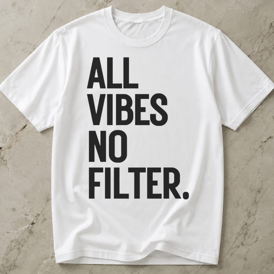 All Vibes No Filter T-shirt