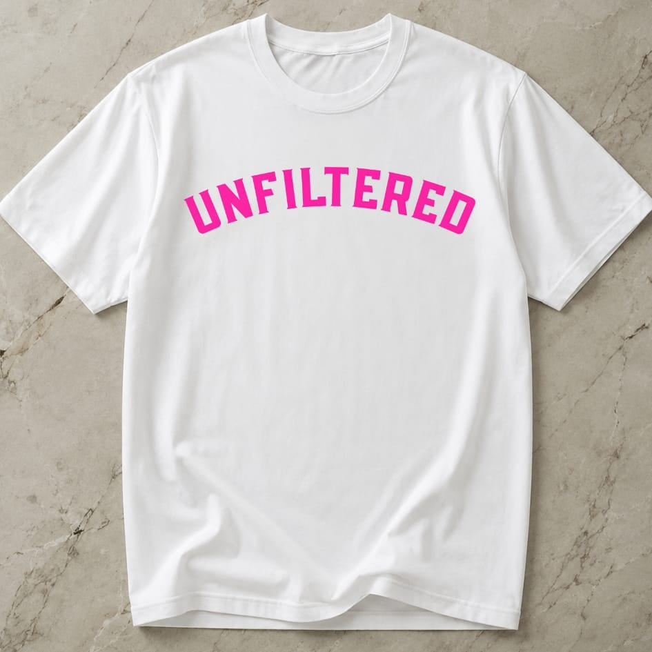 Unfiltered Pink Design Tee