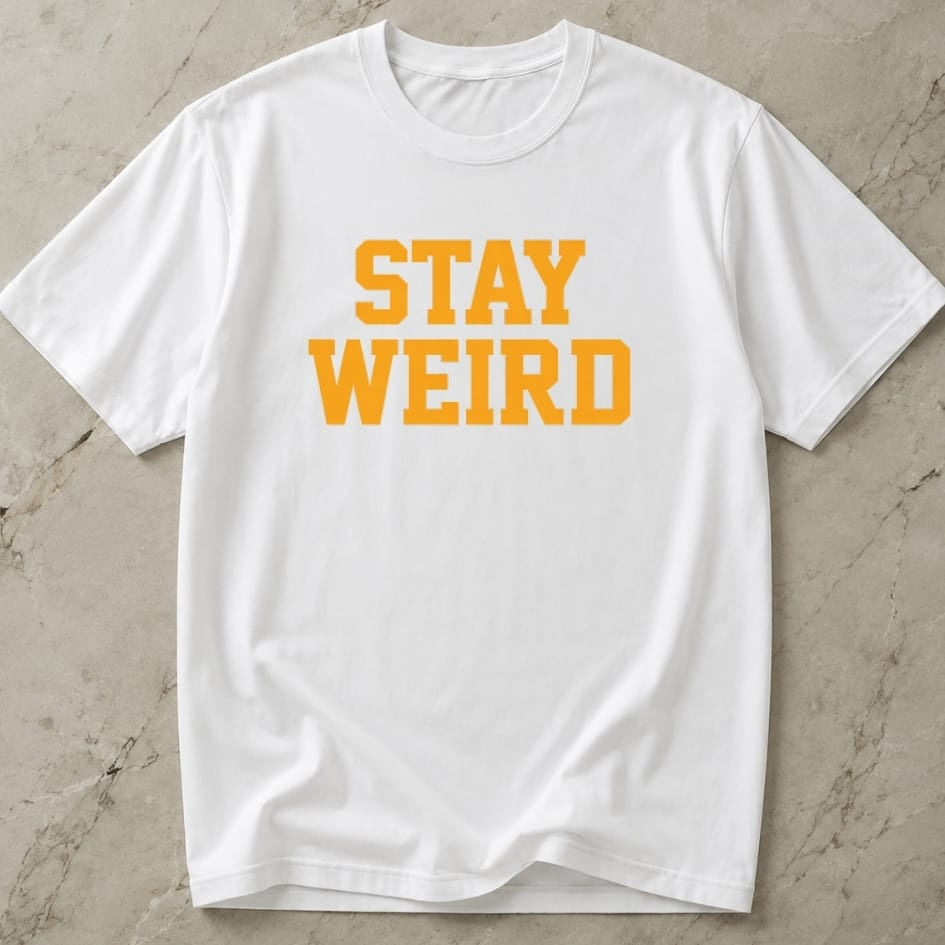 Stay Weird Slogan T-shirt