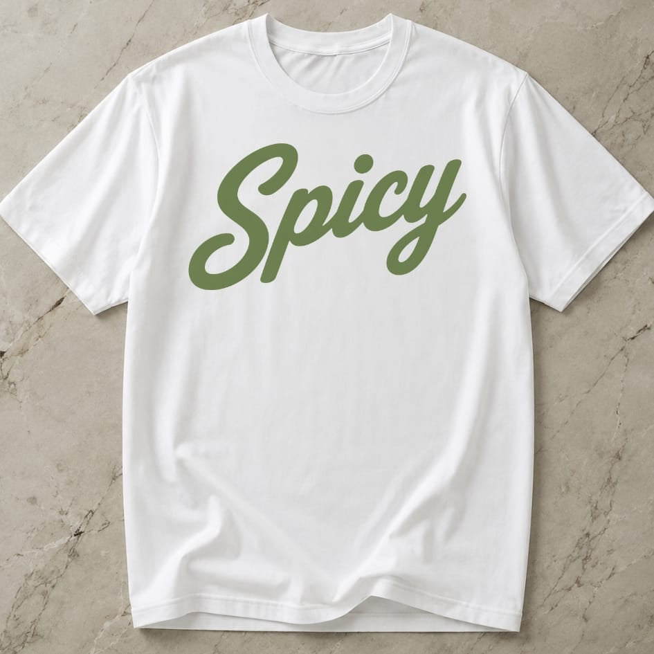 Spicy Green Design T-shirt