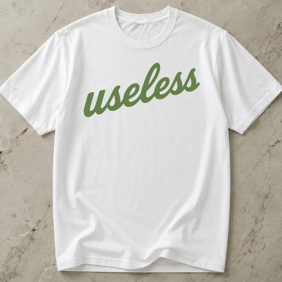 Useless Green Design T-shirt