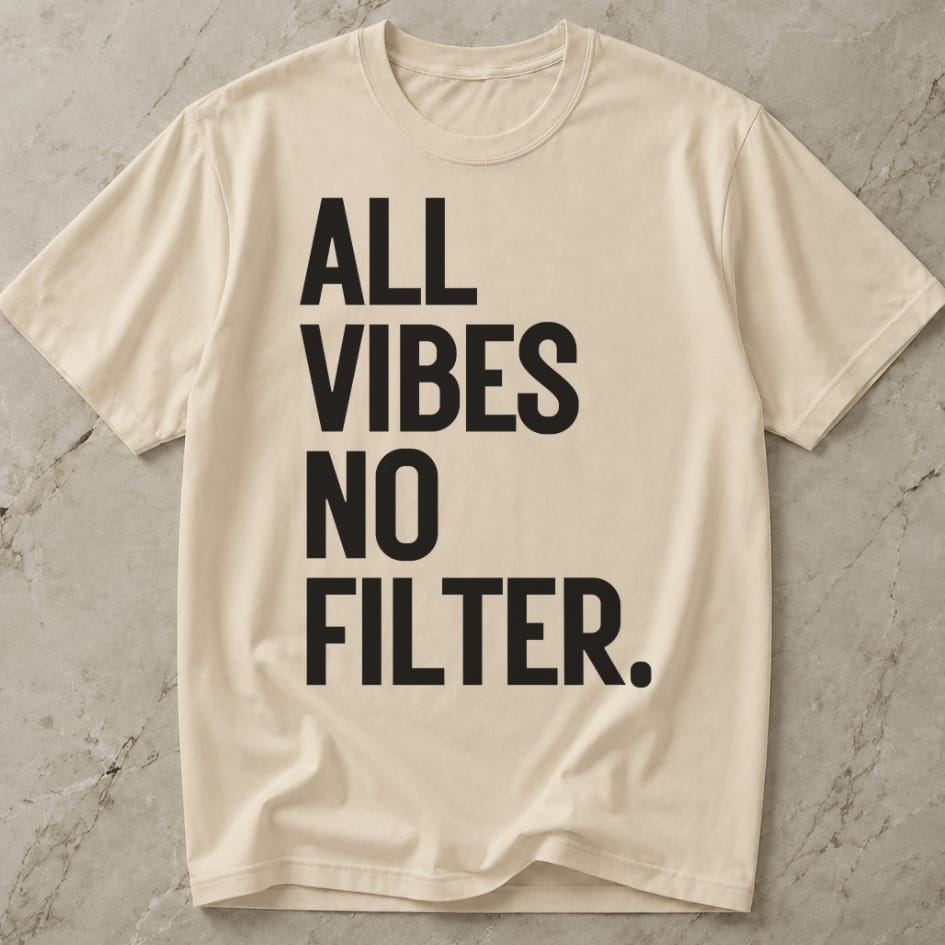 All Vibes No Filter T-shirt
