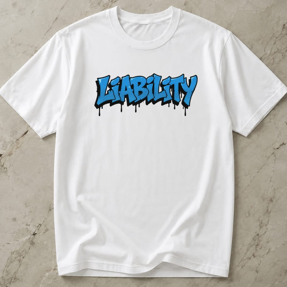 Liability Blue Design Tee