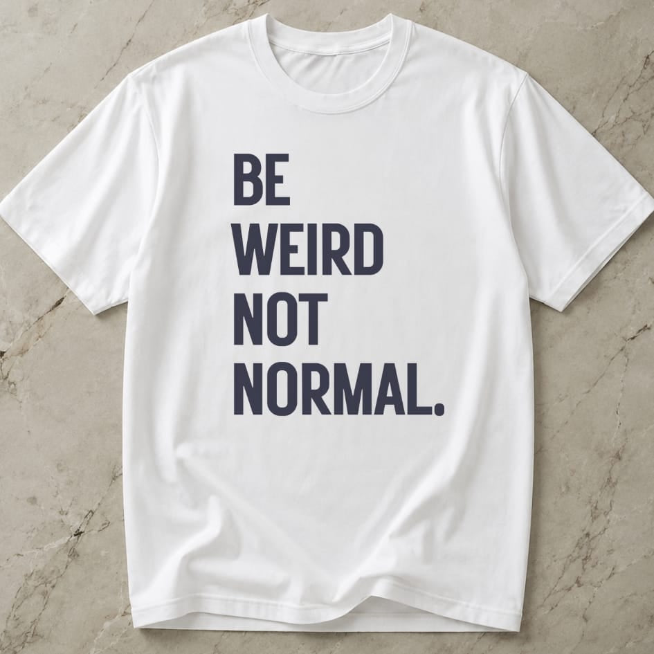 Be Weird Not Normal T-shirt