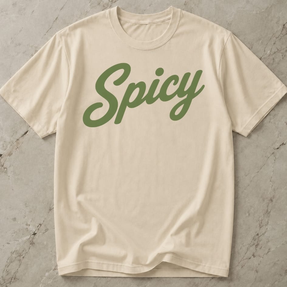 Spicy Green Design T-shirt