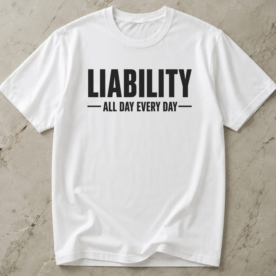 Liability All Day Every Day T-shirt