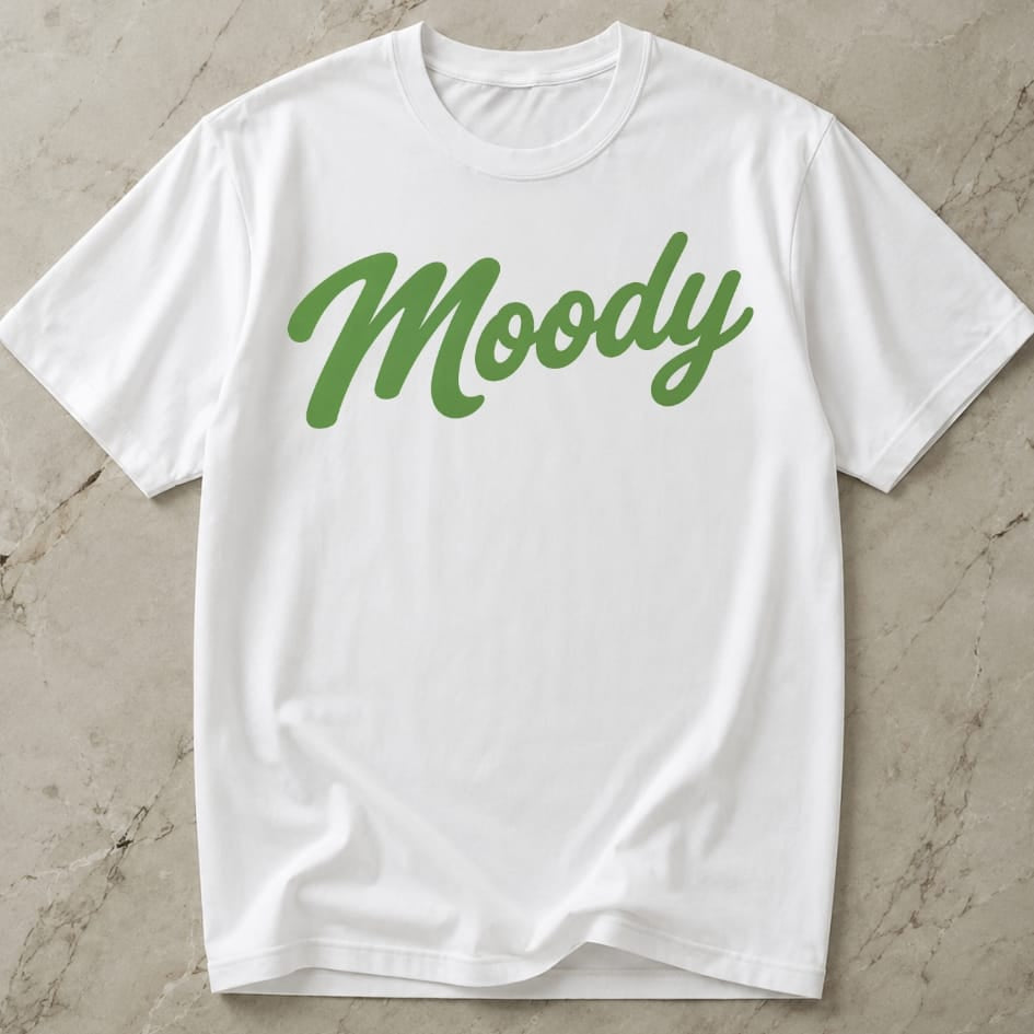 Moody Green Design T-shirt