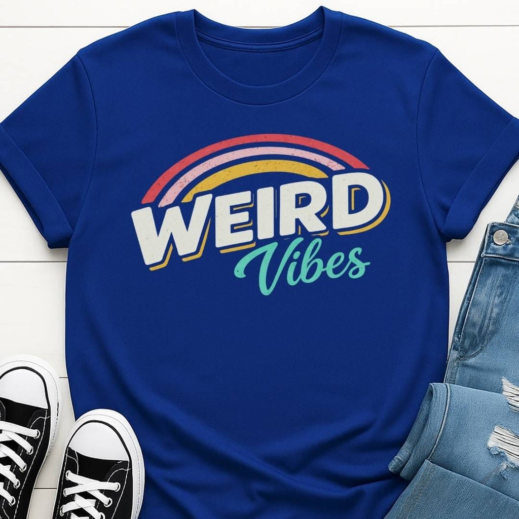 Weird Vibes Slogan T-shirt