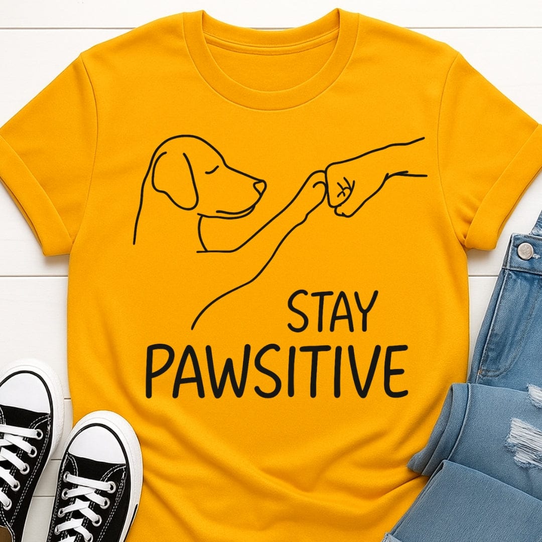 Stay Pawsitive Dog Tee