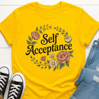 Self Acceptance Flower Tee