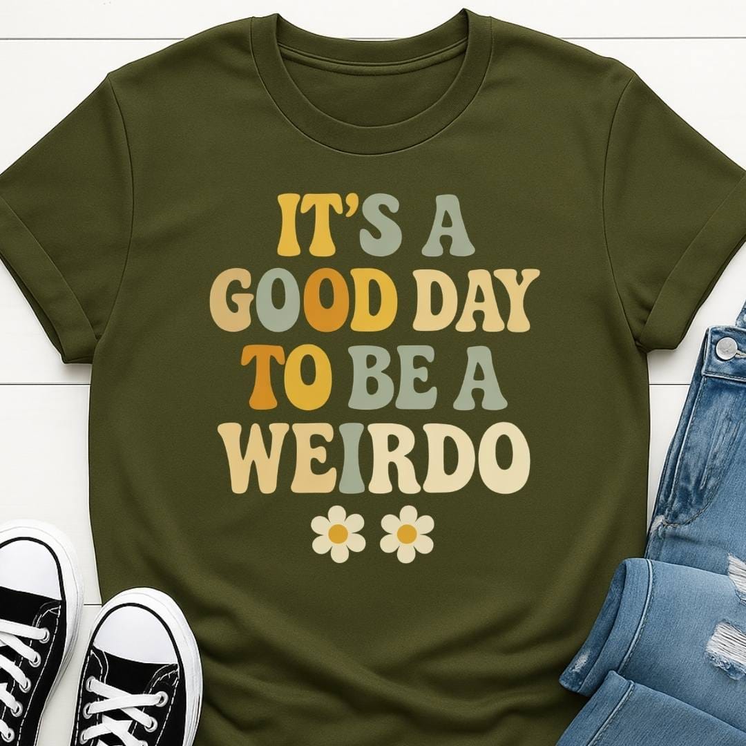 Good Day Weirdo Slogan T-shirt