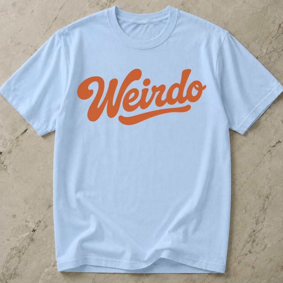 Weirdo Orange Design Tee