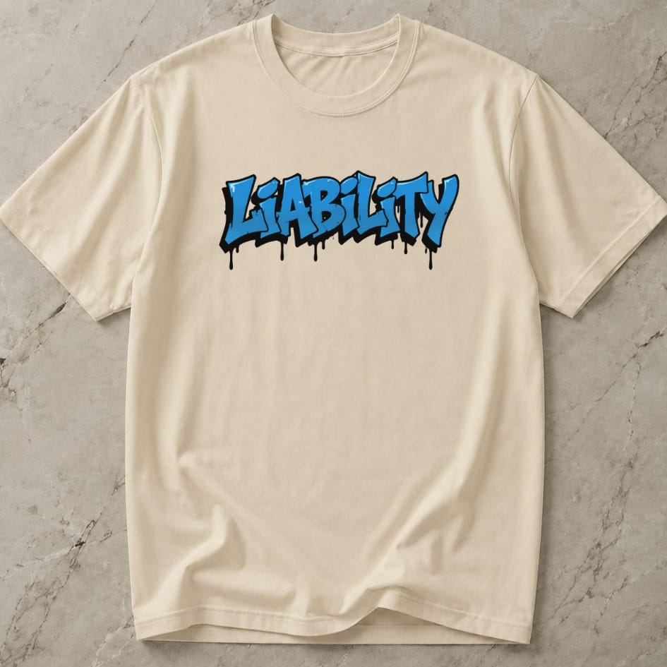 Liability Blue Design Tee