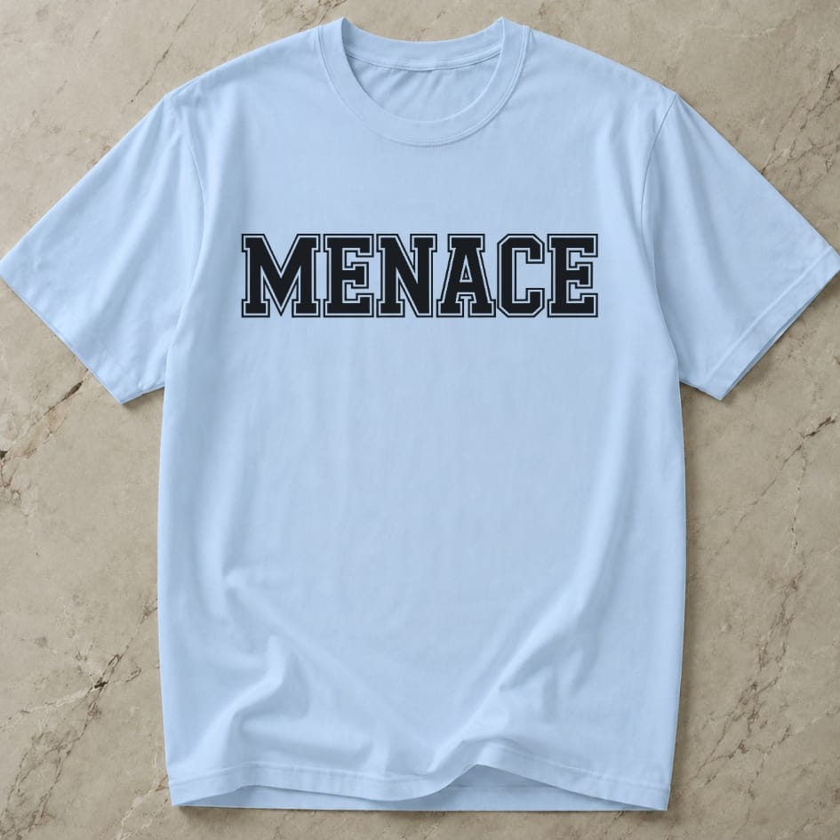 Menace Black Design T-shirt