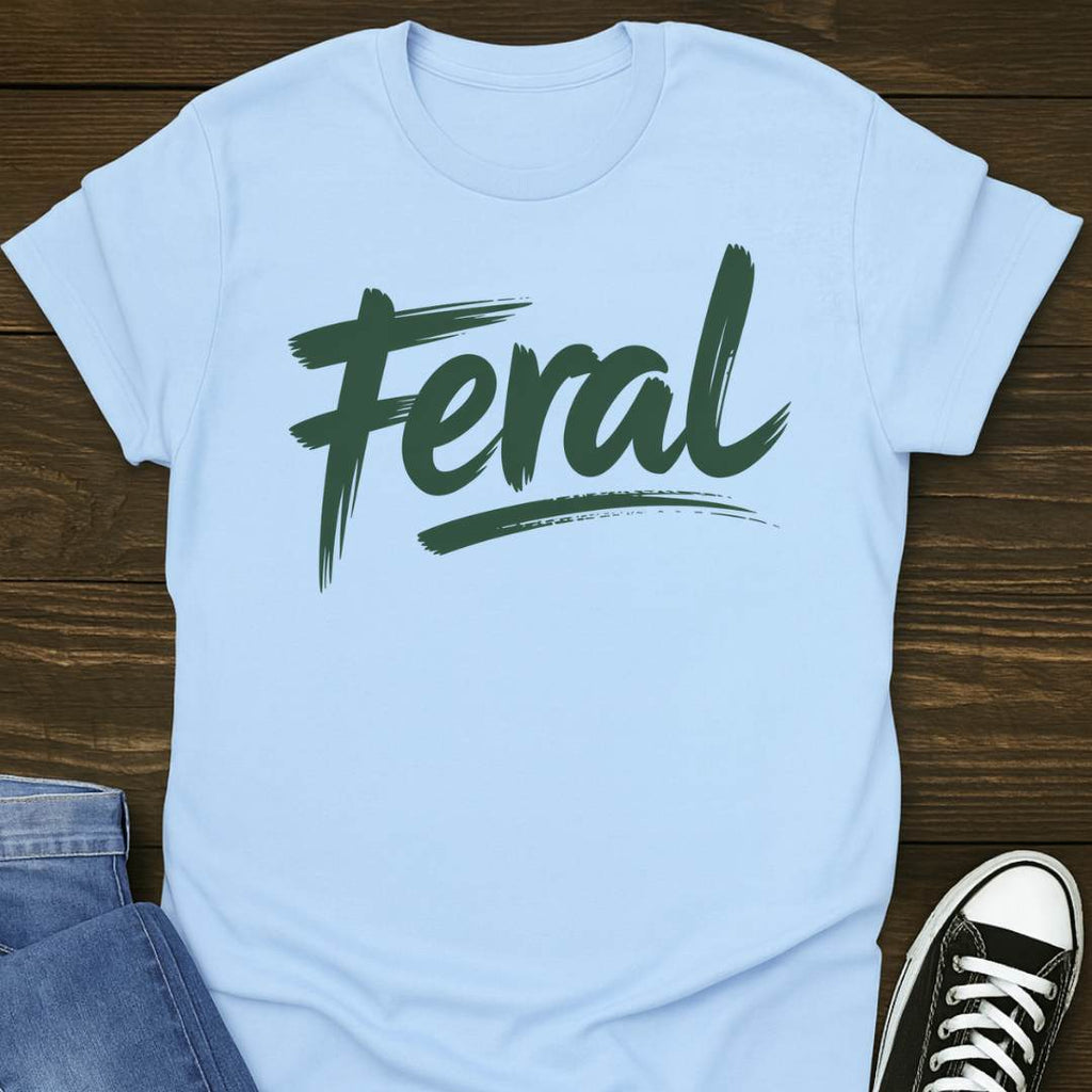 Feral Green Design T-shirt