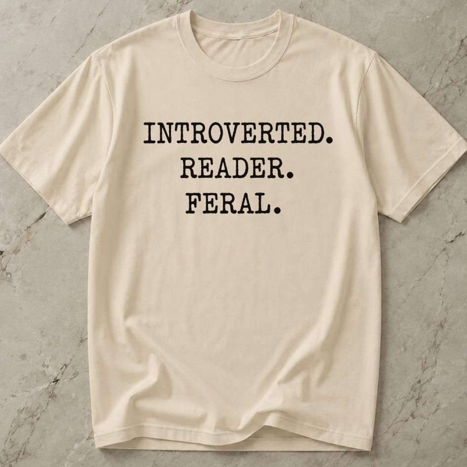 Introverted Reader Feral T-shirt