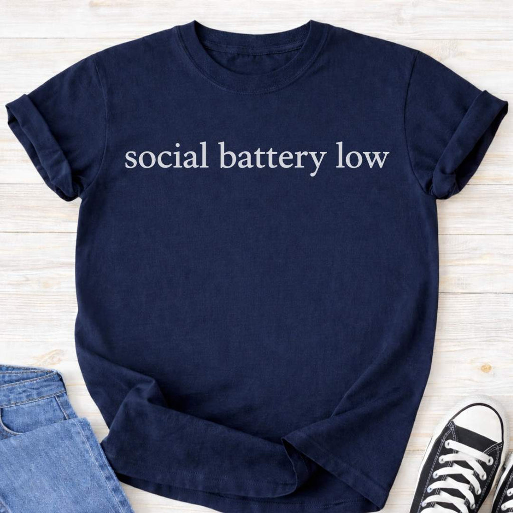 Social Battery Low Premium Tee