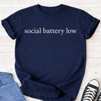 Social Battery Low Premium Tee