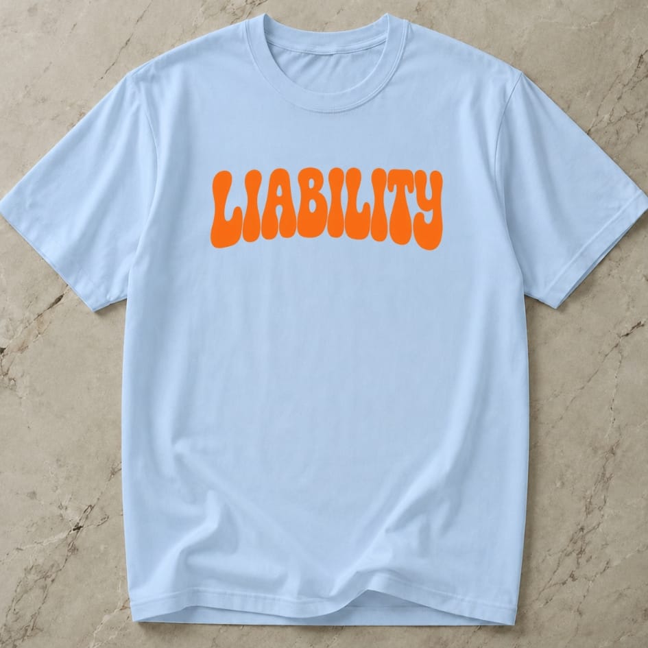 Liability Orange Design Tee