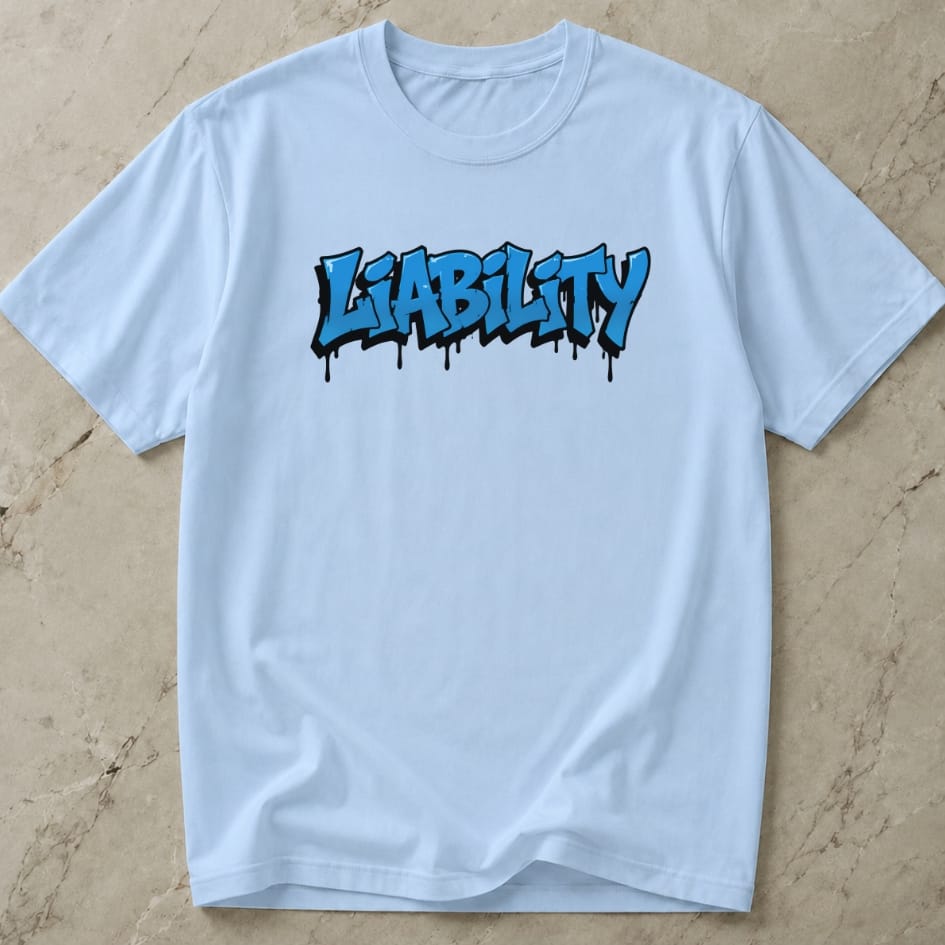 Liability Blue Design Tee