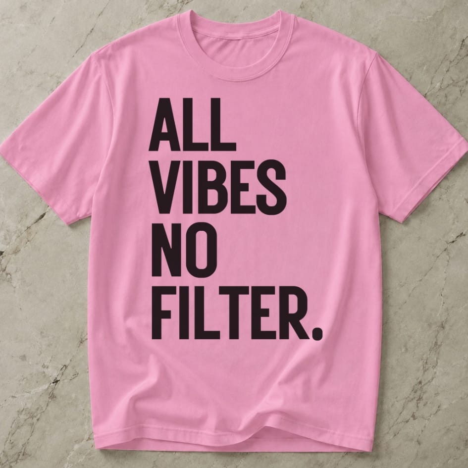 All Vibes No Filter T-shirt