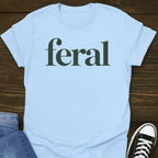 Feral Black Design T-shirt