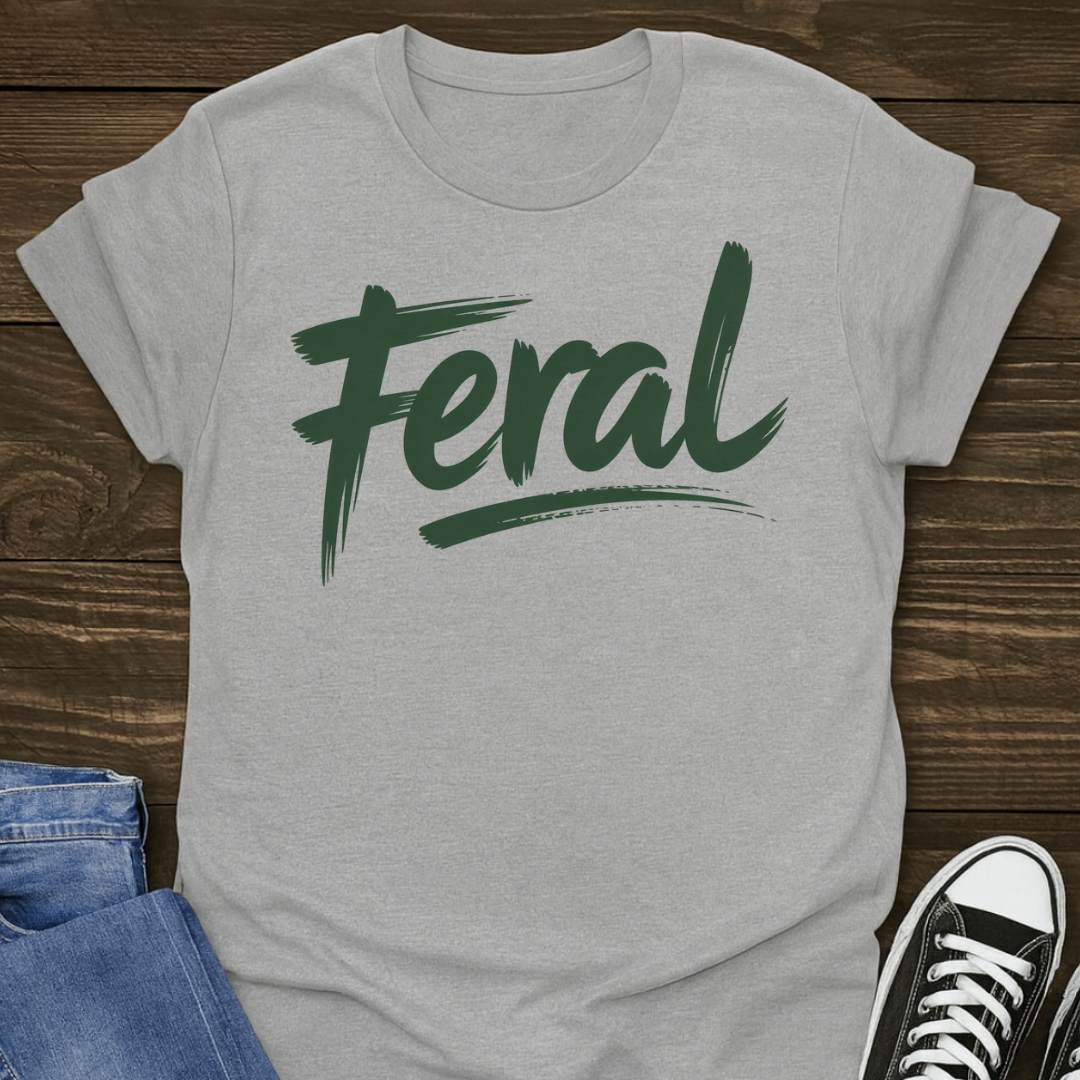 Feral Green Design T-shirt