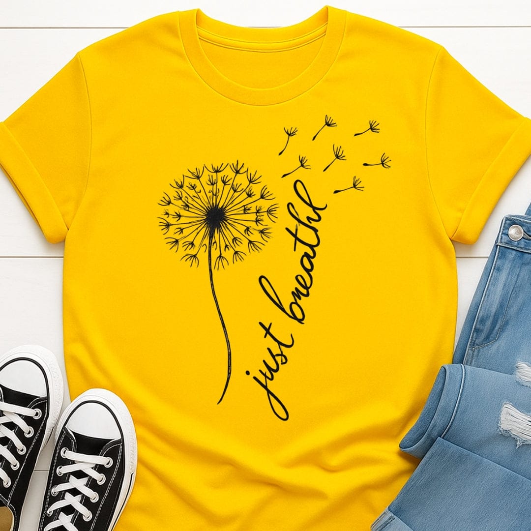 Just Breathe Flower Tee
