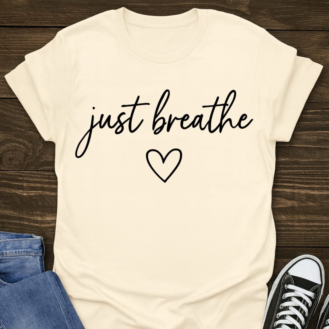 Just Breathe Heart Tee