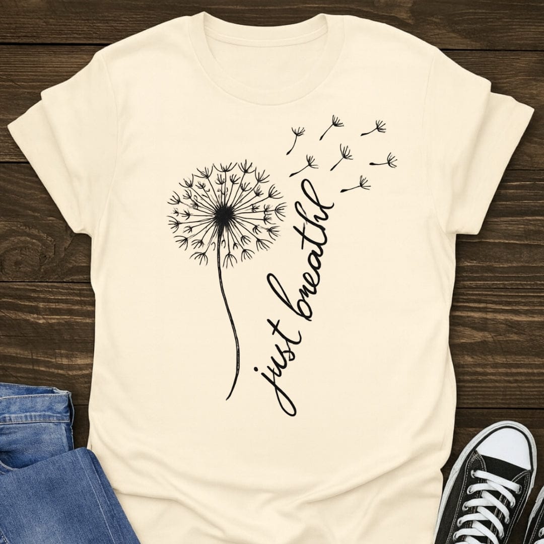 Just Breathe Flower Tee